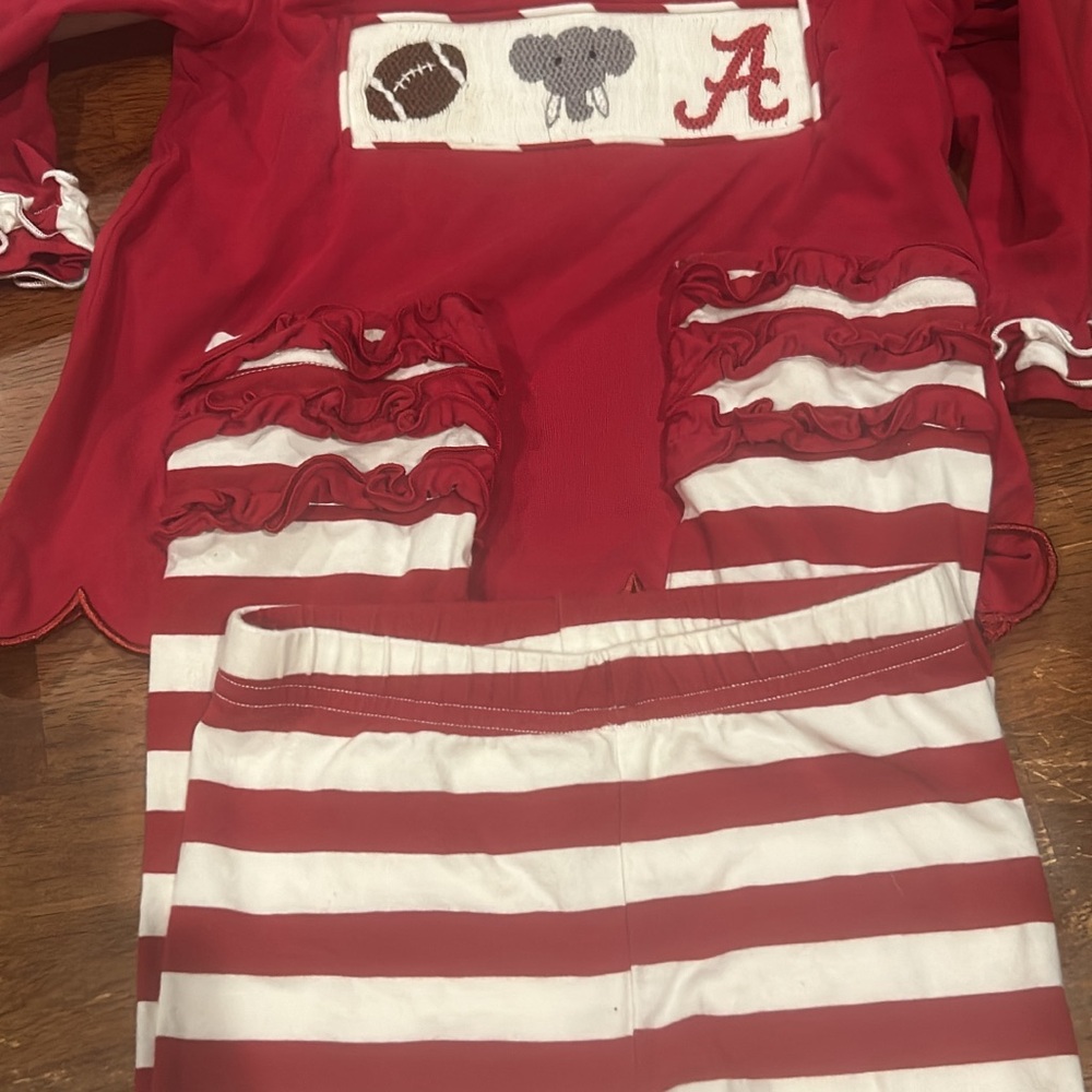 Kids Red and White Matching Set